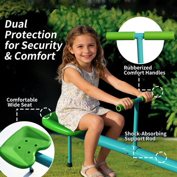 Seesaw, Swiveling 360 Degrees Toddlers/Kids Sit n' Spin Outdoor Play Equipment