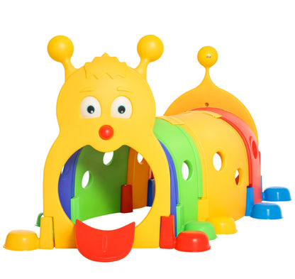 Kids Outdoor Play Tunnel , Multicolor 59 Inches Long, Non-toxic PP, For 3-6 Years Old
