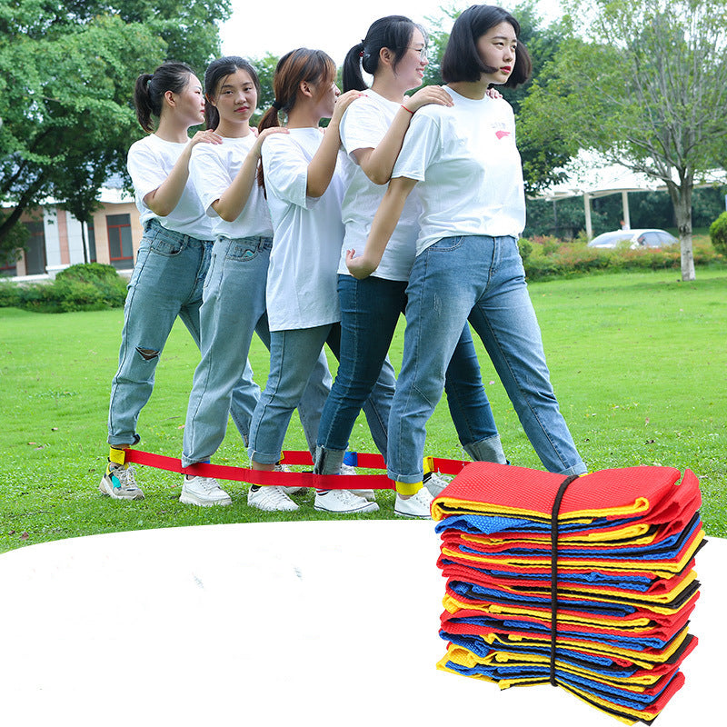 4 People Giant Footsteps Teamwork Outdoor Sports/Game Training Equipment For Kids/Adults