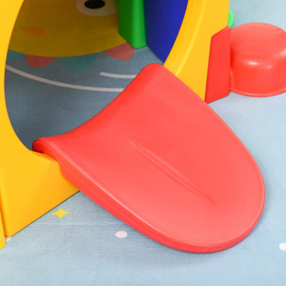 Kids Outdoor Play Tunnel , Multicolor 59 Inches Long, Non-toxic PP, For 3-6 Years Old