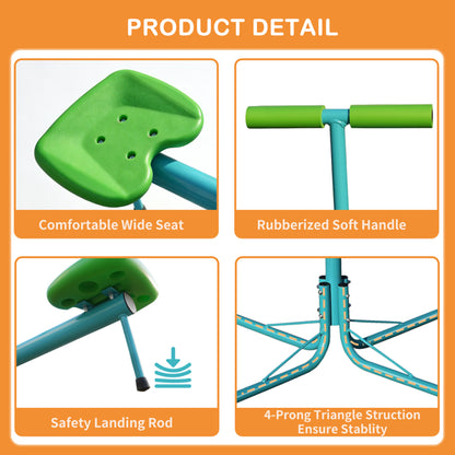 Seesaw, Swiveling 360 Degrees Toddlers/Kids Sit n' Spin Outdoor Play Equipment