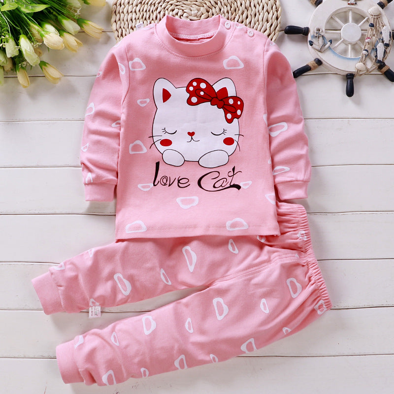 Children's pure cotton based infant pajamas