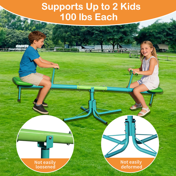 Seesaw, Swiveling 360 Degrees Toddlers/Kids Sit n' Spin Outdoor Play Equipment