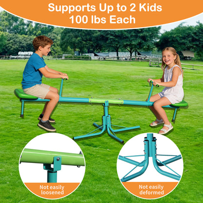 Seesaw, Swiveling 360 Degrees Toddlers/Kids Sit n' Spin Outdoor Play Equipment