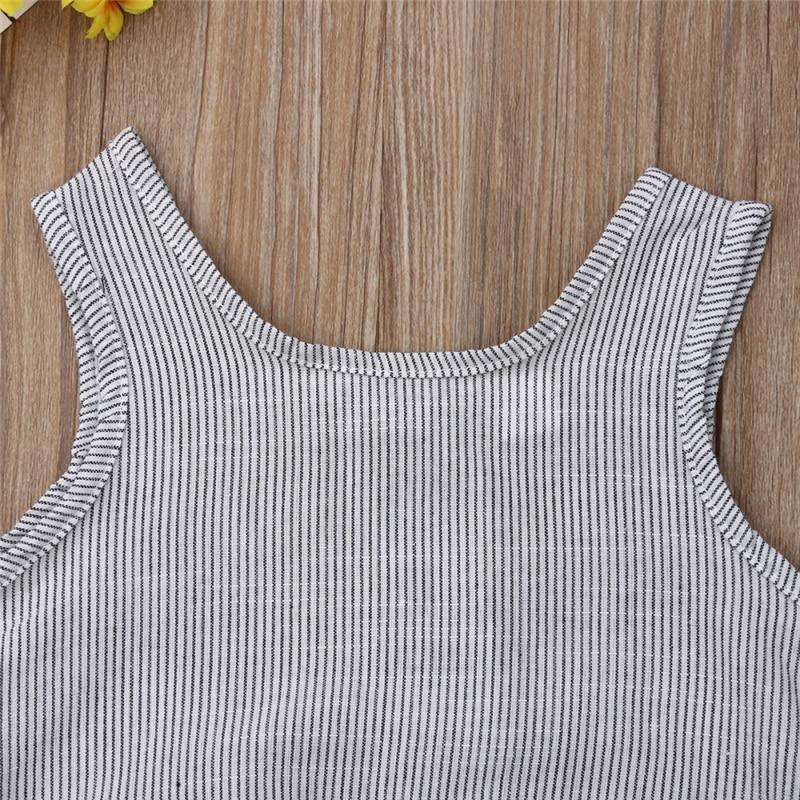 Summer Newborn Baby Girl / Boy Sleeveless Button Romper