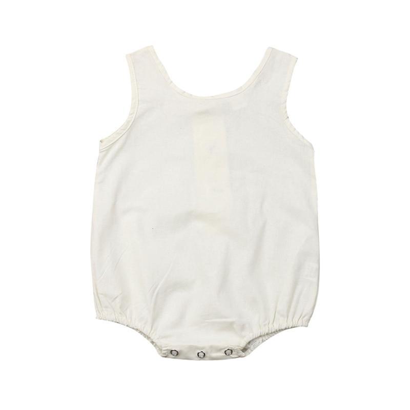 Summer Newborn Baby Girl / Boy Sleeveless Button Romper