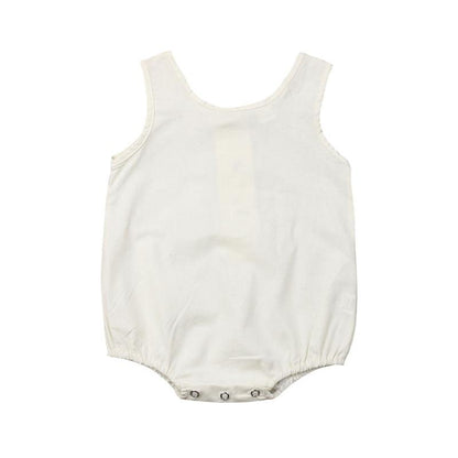 Summer Newborn Baby Girl / Boy Sleeveless Button Romper