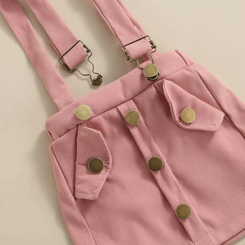 3Pcs Infant Girl Summer Ruffle Ribbed Romper