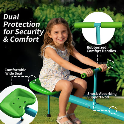 Seesaw, Swiveling 360 Degrees Toddlers/Kids Sit n' Spin Outdoor Play Equipment