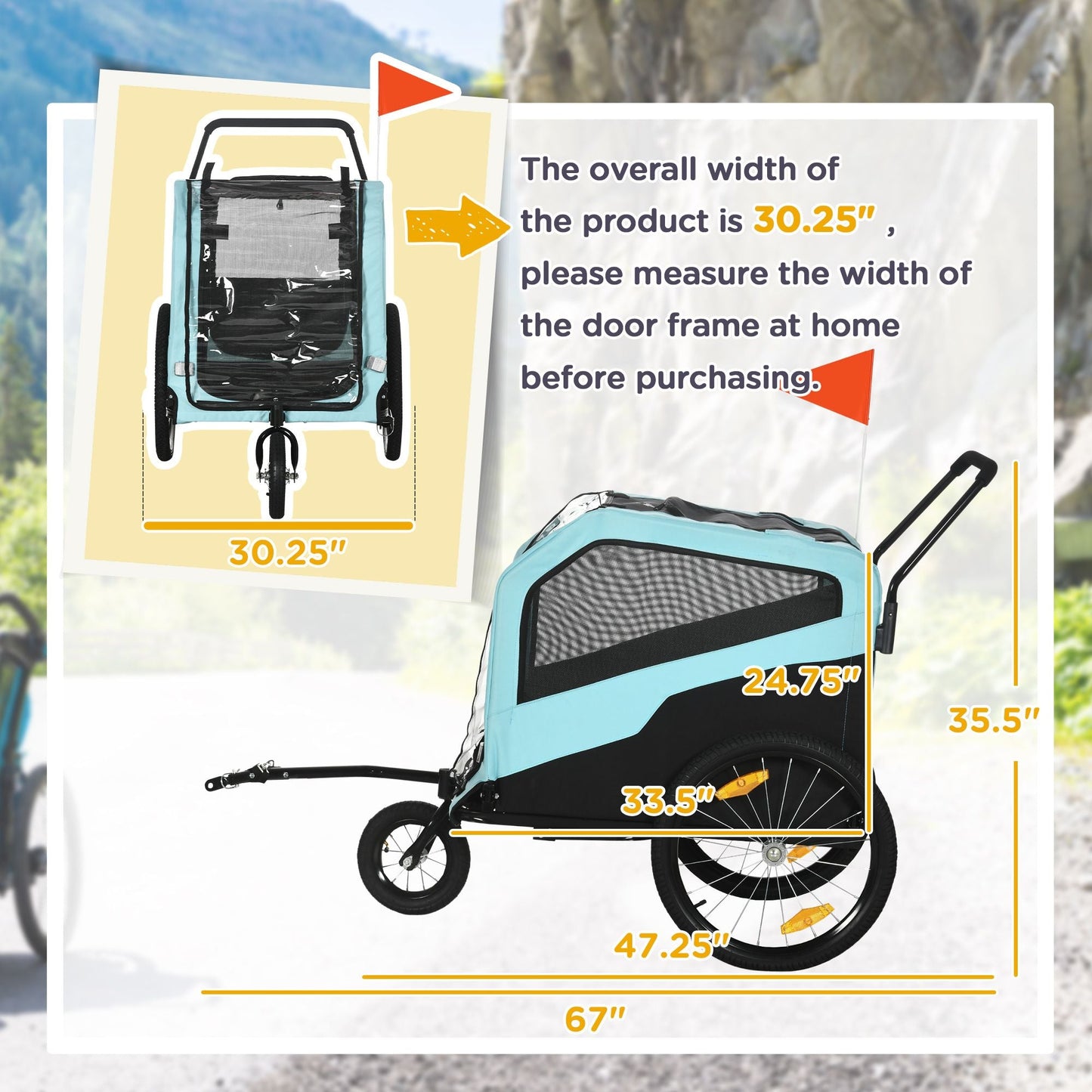 Quick-Release Wheels, 2-in-1 Support Stroller