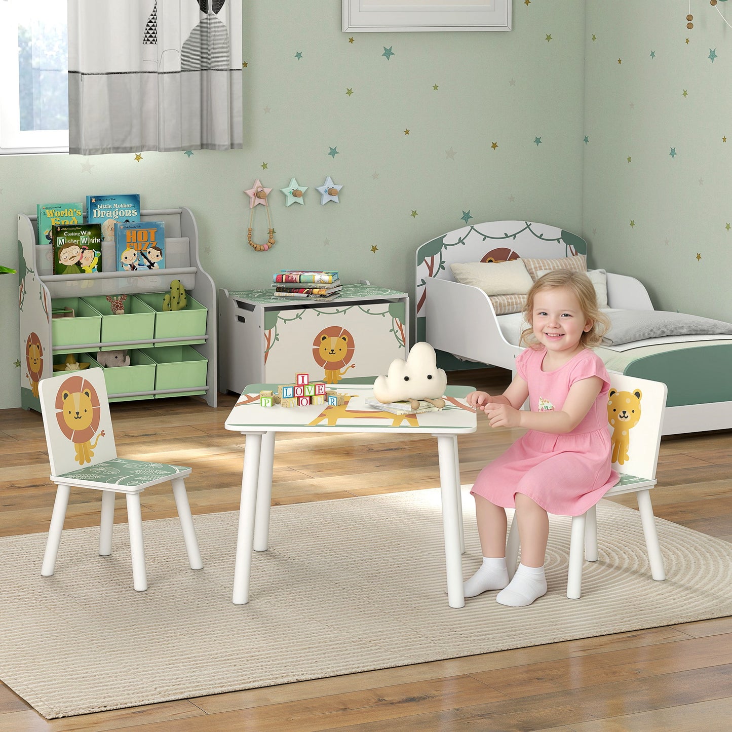 3-pc Child-size Table & Chair Set