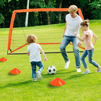 Kids Soccer Goals Portable Soccer Training Equipment With Cones Agility Ladder Target Carry Bag For Toddler/Kids Outdoor Sport Play